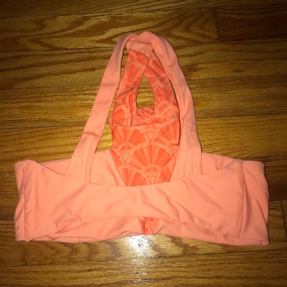 Orange citrine swim bikini top - Picture 2 of 3